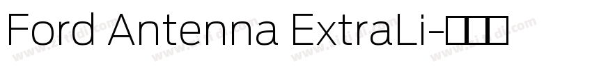 Ford Antenna ExtraLi字体转换